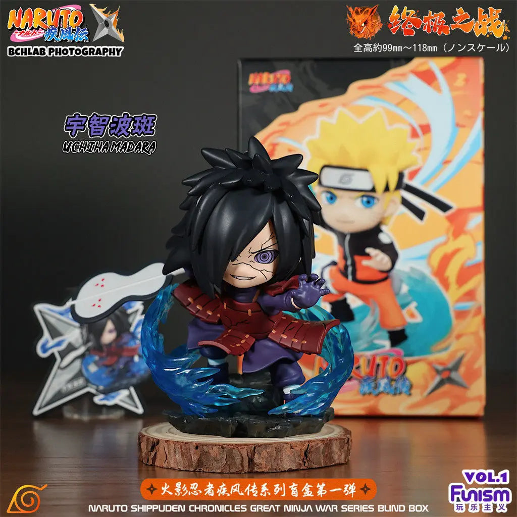 In Stock Genuine FUNISM Naruto Shippuden The Ultimate Battle Series Blind Box Naruto Sasuke Trendy Toy Figurine Gift