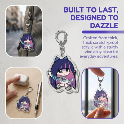 Attack on Titan Cute Chibi Q Version Eren Levi Mikasa Anime Character Acrylic Keychain Acrylic Stand Bag Pendant Desktop Decor