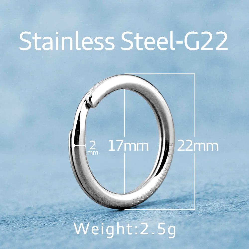 Real Titanium Alloy Key Rings Keychains Buckle Pendant Super Lightweight Man Car Keychain for Male Creativity Gift Wholesale