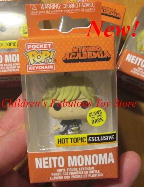 New Funko Pocket Keychain My Hero Academia Deku Bakugo Mirio Togata Dabi Izuku Midoriya Kyoka Jiro Model Toys Adult Kids Gift
