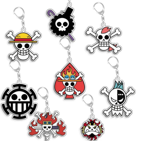 Keychain OP OPTCG Card Straw Hat Piates Brook Backpack Pendant Anime Game Fans Gift Recycled Acrylic Decoration Rare Card Toy5cm