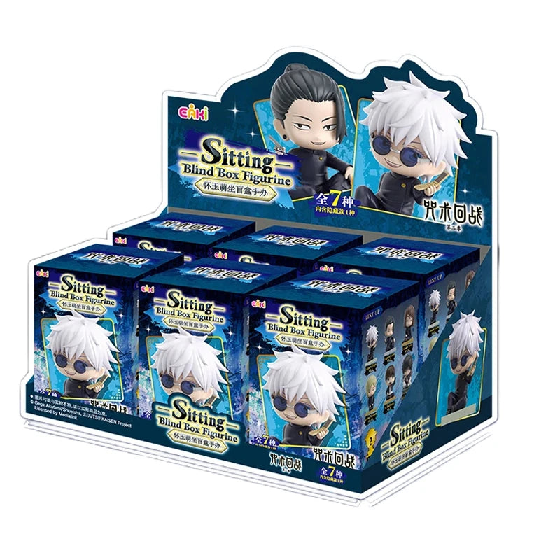 Genuine EAKI Jujutsu Kaisen Figurine Blind Box PVC Anime Action Figure Gojo Satoru Geto Suguru Fushiguro Toji Toy Gift