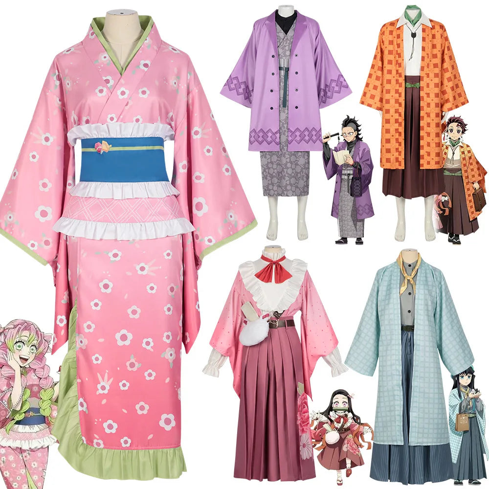 Demon Slayer Kanroji Mitsuri Kimono Costume