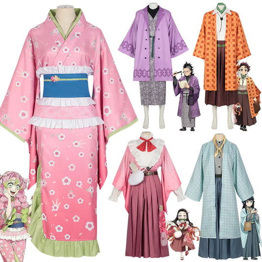 Demon Slayer Kanroji Mitsuri Kimono Costume