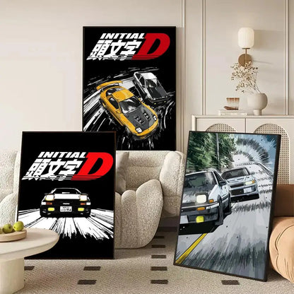 Initial D Car Wall Art