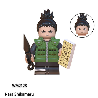 Naruto Sasuke Itachi Kakashi Jiraiya Tsunade Obito Indora Anime Uchiha Mini Blocks Figure WM6155 WM6154 WM6153 Collectible Man