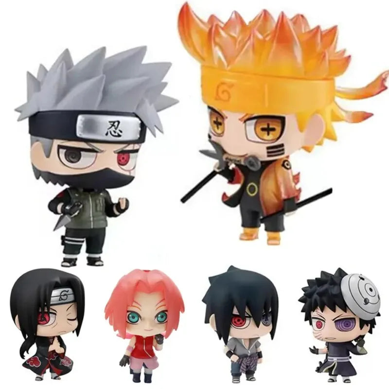 ♠Figure Anime Naruto Kawaii Figurine Kids Toys Sasuke Uchiha Anime Action Figures Itachi Cute Children Toy Hobbies