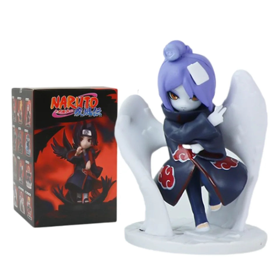 1-12pcs Naruto Blind Box Figure Toys Shippuden Akatsuki Arc Series Trendy Mystery Box PVC Model Surprise Christmas Toys Gift