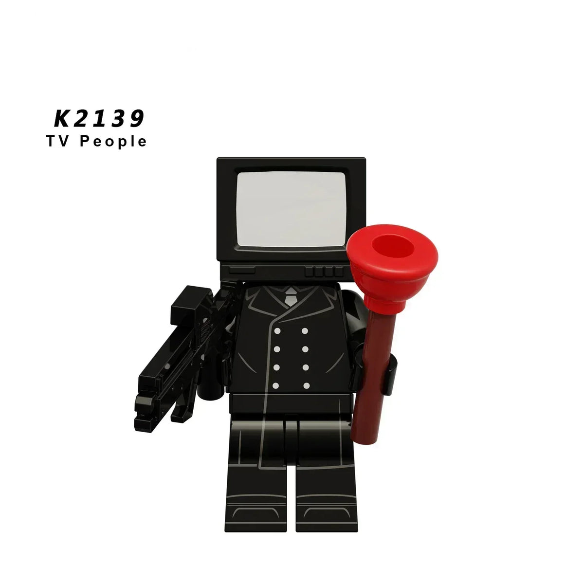 New KDL DJ Upgrade War-Damaged Skibidi Toilet Man Figures Anime Block Toys TvMan Titan Bricks Model Toy For Kid Birthday Gift