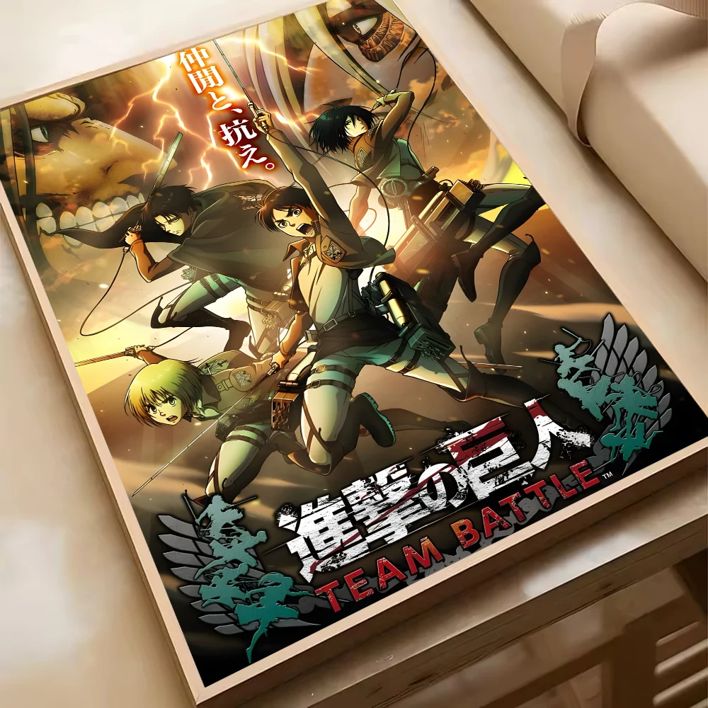 Attack On Titan Levil Ackerman Anime Poster HD Art Sticky Wall Waterproof Home Living Room Bedroom Bar Aesthetic Decoration