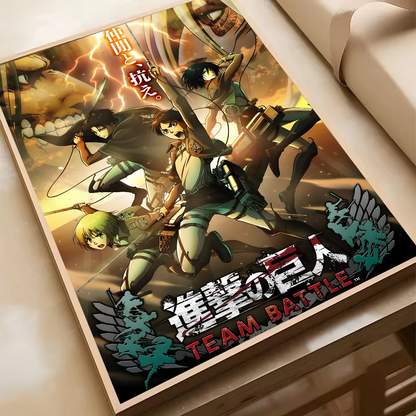 Attack On Titan Levil Ackerman Anime Poster HD Art Sticky Wall Waterproof Home Living Room Bedroom Bar Aesthetic Decoration