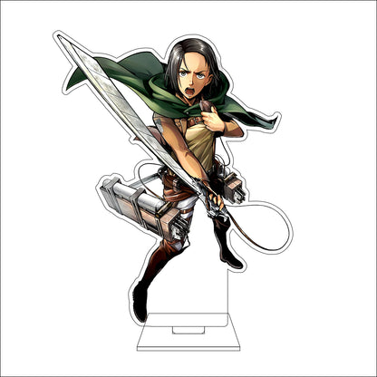 16CM Anime Attack on Titan Cosplay Acrylic Figure Stand Plate Ymir Sasha Braus Conny Springe Ornaments Gifts