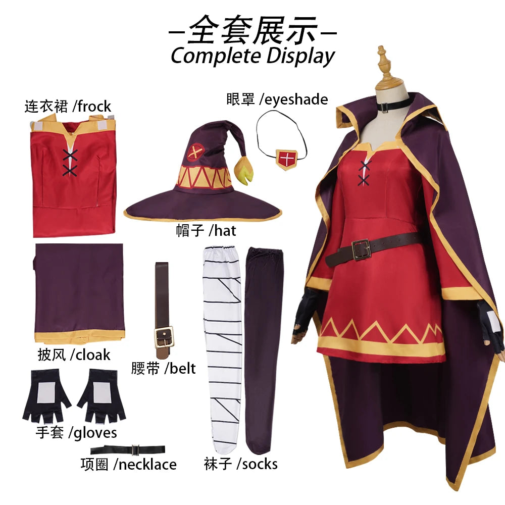 Anime Megumin Cosplay Costume