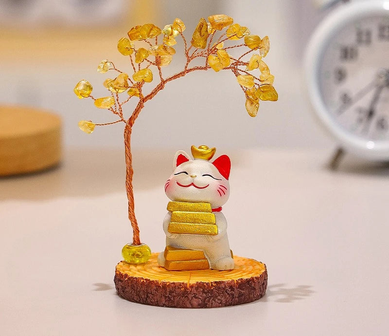 Lucky Cat Fortune Ornament