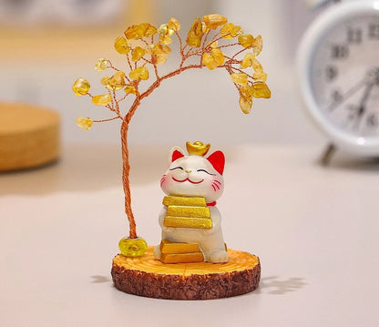 Lucky Cat Fortune Ornament