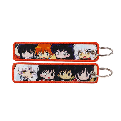 Anime Character Embroidery Keychain