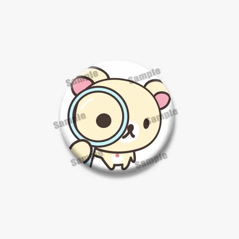 Rilakkuma Bear Badge Pin