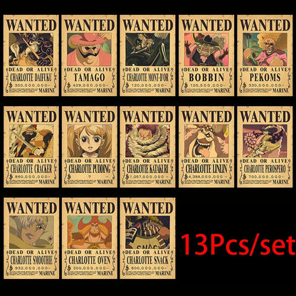 One Piece Luffy Wanted Posters
