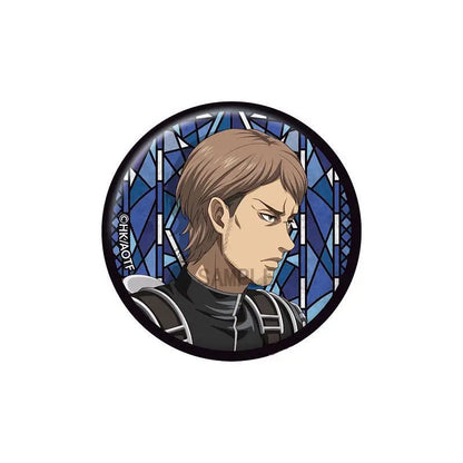 Attack on Titan Levi Ackerman Erwin Smith Anime Manga Series Character Metal Tin Pin Badge Collectible Merchandise Fan Gift