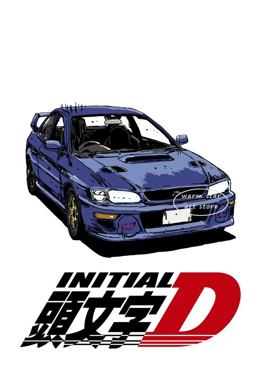 Initial D Takumi Canvas Poster