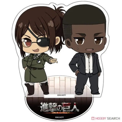 10Cm Acrylic Standing Sign for Attack On Titan Conny Springer Armin Arlert Zeke Jaeger Eren Yeager Q Version Desktop Decoration