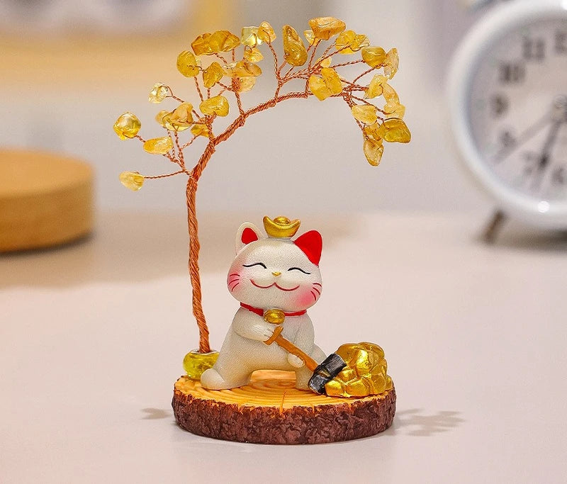 Lucky Cat Fortune Ornament
