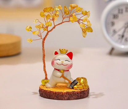 Lucky Cat Fortune Ornament