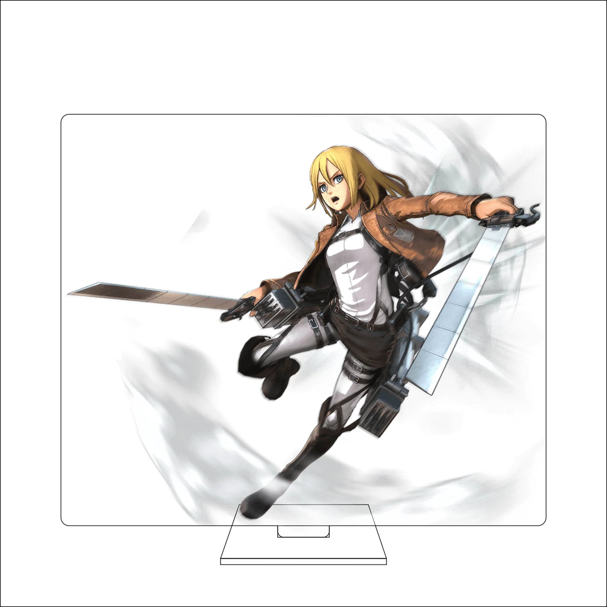 16CM Anime Attack on Titan Cosplay Acrylic Figure Stand Plate Ymir Sasha Braus Conny Springe Ornaments Gifts