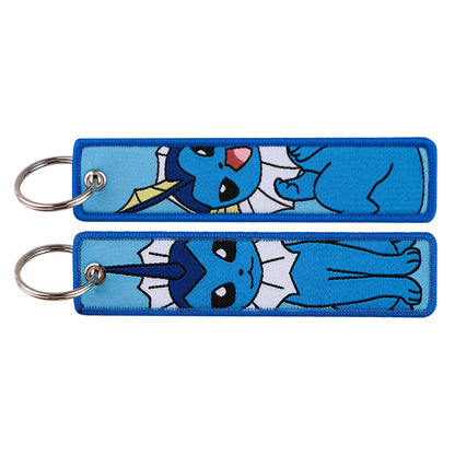 Anime Game Embroidery Keychain