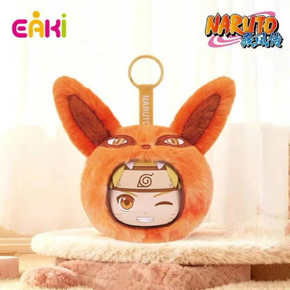 EAKI Naruto Shippuden Special Color Series Earphone Bag Blind Box Itachi Sasuke Cute Keychain Trendy Toys Surprise Pendants Gift