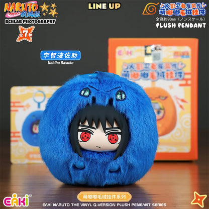 In Stock EAKI Naruto Shippuden Mengdudu Cute Series Plush Hanging Blind Boxes Naruto Sasuke Backpack Holiday Fans Gifts
