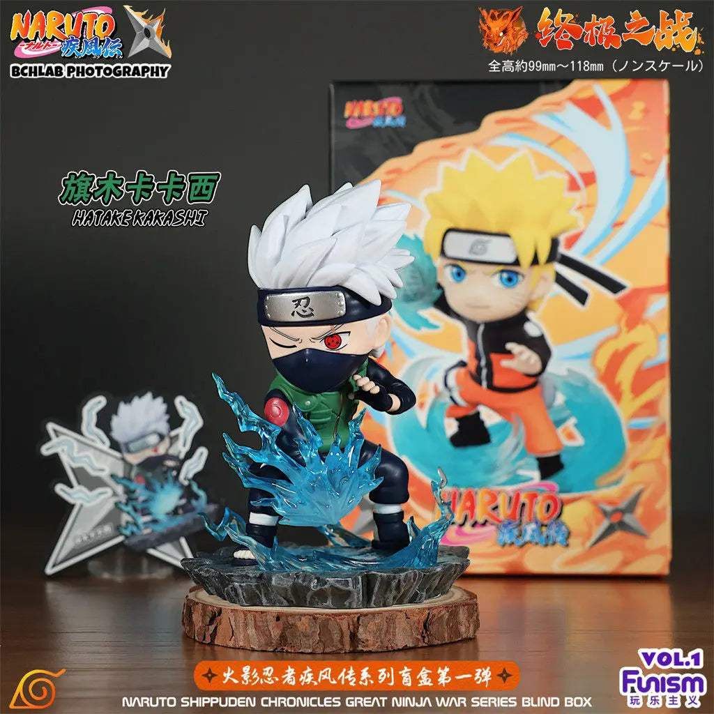 In Stock Genuine FUNISM Naruto Shippuden The Ultimate Battle Series Blind Box Naruto Sasuke Trendy Toy Figurine Gift