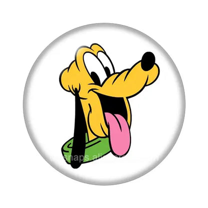 Pluto Goofy Dogs Glass Cabochon