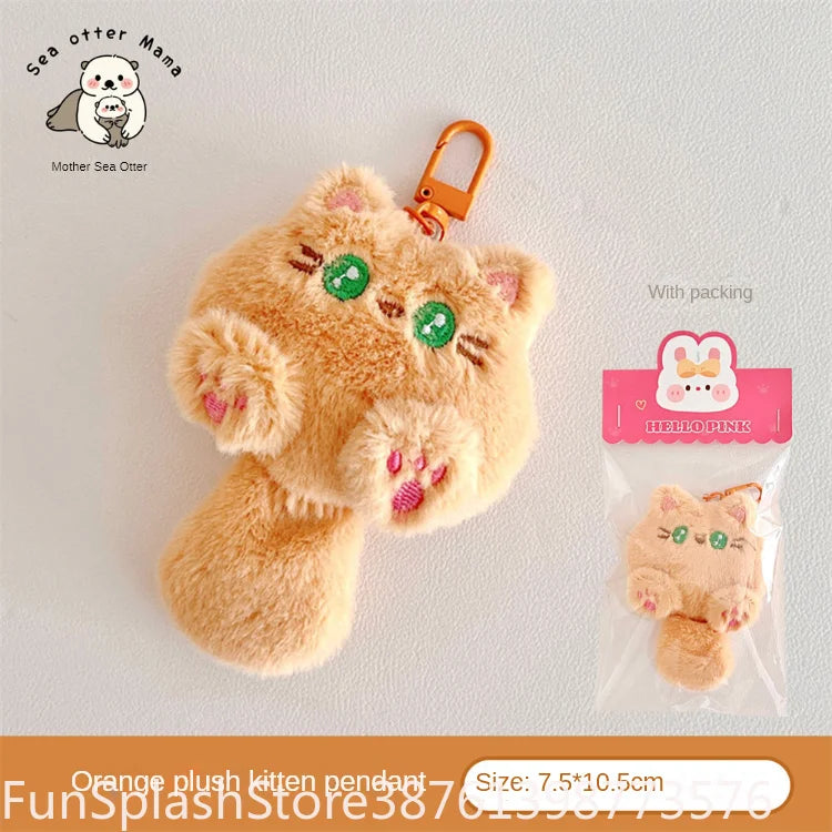Anime Cat Plush Pendant