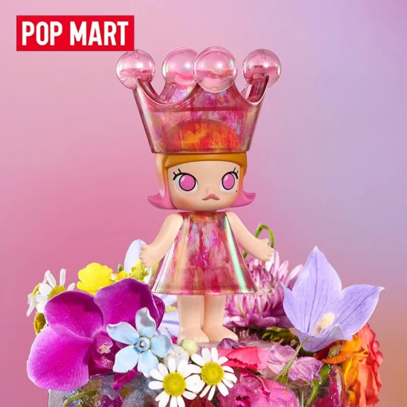 Genuine POP MART MEGA ROYAL MOLLY 100% Anniversary 1th Series Blind Box Anime Figure Ornament Collection Cute Toys Gift