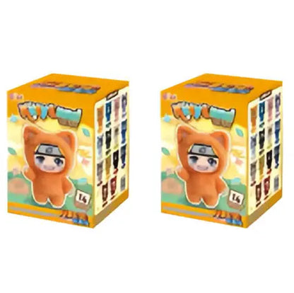 EAKI Naruto Kitten Land Series V3 Plush Blind Box Itachi Sasuke Obito Cute Peripheral Doll Soft Figure Toy Surprise Pendant Gift