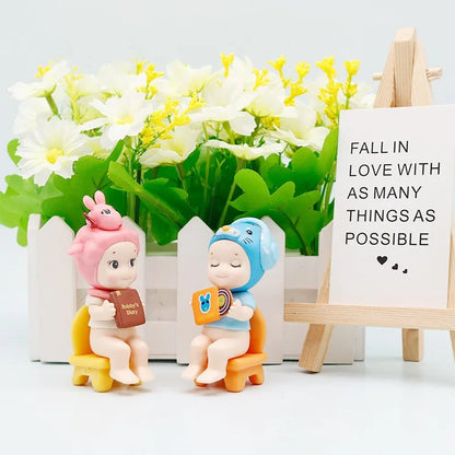 Cute Angel "Enjoy the Moment" Series Mini Doll Blind Box - Cute Doll Desktop Ornament Model Collectible Car Decoration Doll