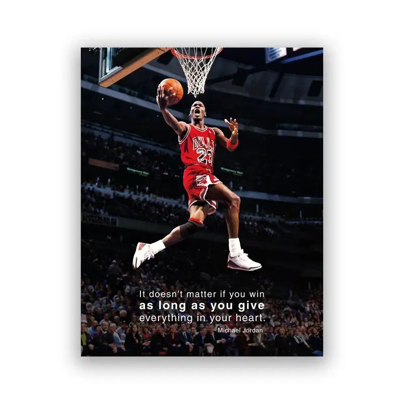 Basketball MJ Slam Dunk Poster