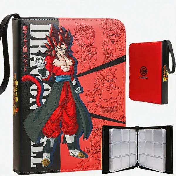400pcs/900pcs Anime Dragon Ball Vegeta Folder Binder card Holder Game Cards Album Book Collection Cards Storage bag Kids Gifts