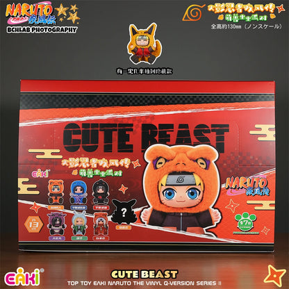 New In Stock TOPTOY EAKI Naruto Sit-in Party Konohagakure San'in Jiraiya Orochimaru Tsunade Cute Plush Blind Box Holiday Present