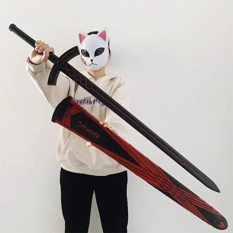 Fate Stay Night Sword Sets Black Holy Sword Saber Sword Weapons 1:1 Cosplay Prop Model Gift Rubber Unsharpened Toys