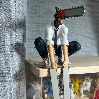 19cm Chainsaw Man Denji Anime Figure Denji/Power Action Figure 1560 Chainsaw Man Denji Figurine Adult Collectible Model Doll Toy
