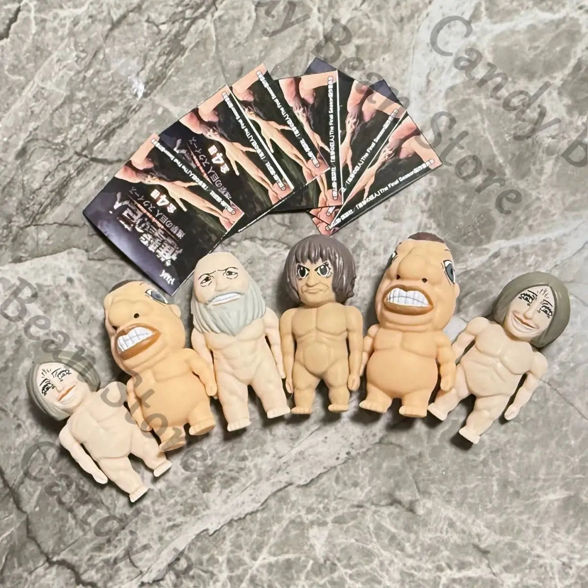 Genuine Anime Attack on Titan Cosplay Knead The Band Maumet Cartoon Stretchable Garage Kits Figurine Model Adorn Xmas Gift