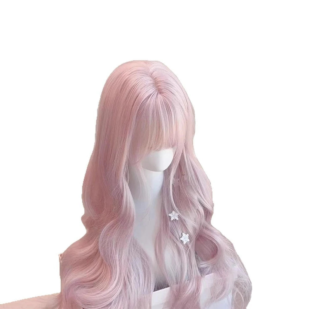 Anime Pink Wavy Wig