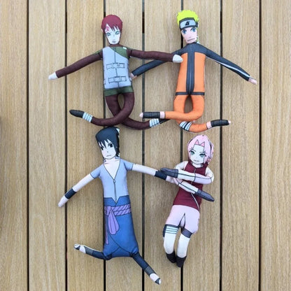 26cm NARUTOs Plush Toy Kakashi Anime Cosplay Keychain Cotton Doll Slender Twistable Shape Room Abstract Model Decoration Gift