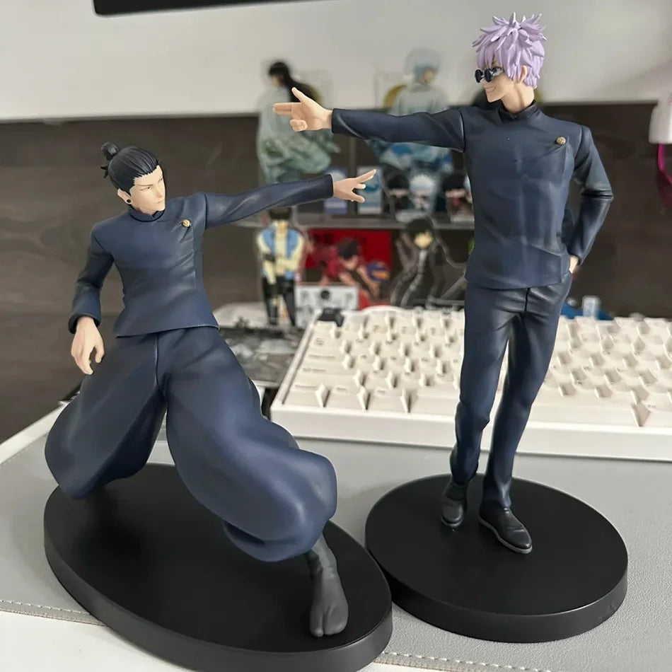 2 kinds 17cm Japanese Anime Jujutsu Kaisen Figure Gojo Satoru Action Figure PVC Model Toys Collectible Statue Standing Kids Gift