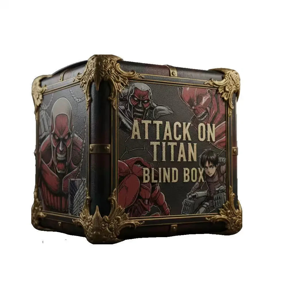 Attack on Titan Survey Corps Figure Blind Box, Random Mystery Character Eren Mikasa Levi, Fight for Freedom Gift