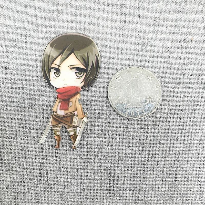 7Pcs Attack on Titan Fridge Magnets Anime Fridge Acrylic Refrigerator Magnets Home Accessories Eren Mikasa Ackerman Decorations