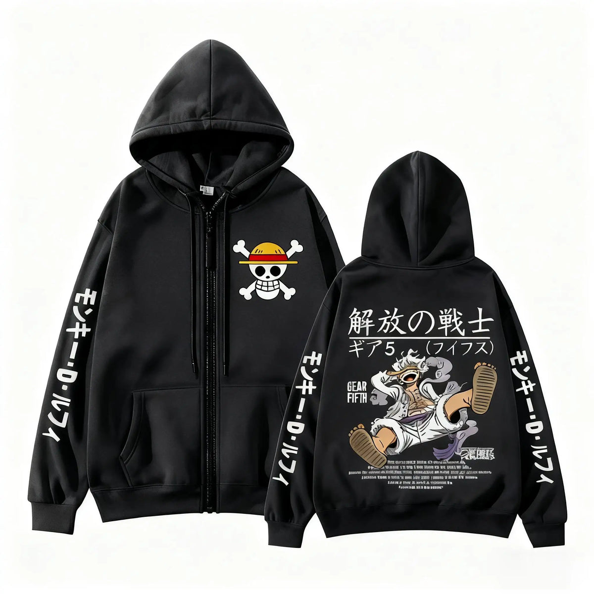 One Piece Monkey D Luffy Zip Up Hoodie