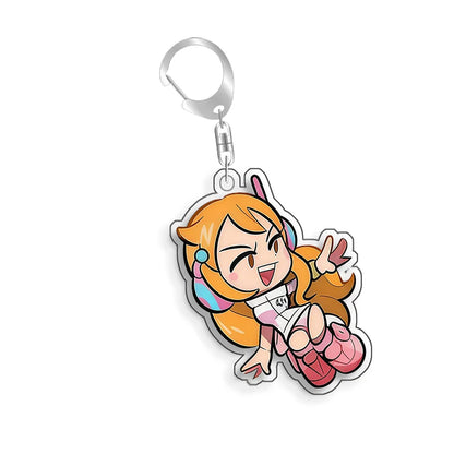 For Dragon Ball Usopp Nico Robin Tony Tony Chopper Nami Monkey D.Luffy Acrylic selfmade Cartoon Anime Keychain Pendant Toy gift